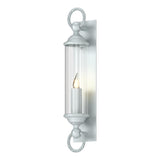 Hubbardton Forge 2015 Coastal Burnished Steel Clear Glass (ZM) Cavo Large Outdoor Wall Sconce