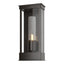 Hubbardton Forge 2015 Coastal Oil Rubbed Bronze Seeded Clear Glass (II) Portico Small Outdoor Sconce