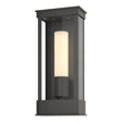 Hubbardton Forge 2015 Coastal Natural Iron Opal Glass (GG) Portico Small Outdoor Sconce