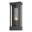 Hubbardton Forge 2015 Coastal Natural Iron Seeded Clear Glass (II) Portico Small Outdoor Sconce