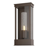 Hubbardton Forge 2015 Coastal Bronze Seeded Clear Glass (II) Portico Small Outdoor Sconce