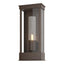 Hubbardton Forge 2015 Coastal Bronze Seeded Clear Glass (II) Portico Small Outdoor Sconce