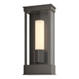 Hubbardton Forge 2015 Coastal Dark Smoke Opal Glass (GG) Portico Small Outdoor Sconce