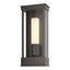 Hubbardton Forge 2015 Coastal Dark Smoke Opal Glass (GG) Portico Small Outdoor Sconce