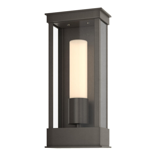 Hubbardton Forge 2015 Coastal Dark Smoke Opal Glass (GG) Portico Small Outdoor Sconce