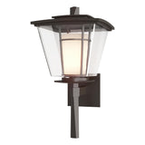Hubbardton Forge 2010 Coastal Oil Rubbed Bronze Clear Glass with Opal Diffuser (ZU) Beacon Hall Outdoor Sconce