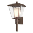 Hubbardton Forge 2010 Coastal Bronze Clear Glass with Opal Diffuser (ZU) Beacon Hall Outdoor Sconce