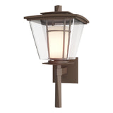 Hubbardton Forge 2010 Coastal Bronze Clear Glass with Opal Diffuser (ZU) Beacon Hall Outdoor Sconce