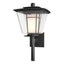 Hubbardton Forge 2010 Coastal Black Clear Glass with Opal Diffuser (ZU) Beacon Hall Outdoor Sconce