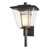 Hubbardton Forge 2010 Coastal Oil Rubbed Bronze Clear Glass with Opal Diffuser (ZU) Beacon Hall Large Outdoor Sconce
