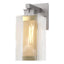 Hubbardton Forge 2021 Coastal Burnished Steel Coastal Gold Clear Glass (ZM) Polaris Outdoor Medium Sconce