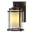 Hubbardton Forge 2010 Coastal Oil Rubbed Bronze Seeded Glass with Opal Diffuser (ZS) Meridian Small Outdoor Sconce