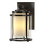 Hubbardton Forge 2010 Coastal Oil Rubbed Bronze Seeded Glass with Opal Diffuser (ZS) Meridian Small Outdoor Sconce