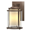 Hubbardton Forge 2010 Coastal Bronze Seeded Glass with Opal Diffuser (ZS) Meridian Small Outdoor Sconce