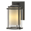 Hubbardton Forge 2010 Coastal Natural Iron Seeded Glass with Opal Diffuser (ZS) Meridian Large Outdoor Sconce