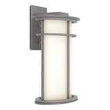 Hubbardton Forge 2013 Coastal Burnished Steel Opal Glass (GG) Province Large Outdoor Sconce