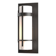 Hubbardton Forge 2002 Coastal Oil Rubbed Bronze Opal Glass (GG) Banded Outdoor Sconce