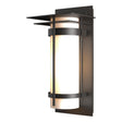 Hubbardton Forge 2003 Coastal Oil Rubbed Bronze Opal Glass (GG) Banded with Top Plate Outdoor Sconce