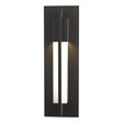 Hubbardton Forge 2012 Coastal Oil Rubbed Bronze Clear Glass (ZM) Axis Small Outdoor Sconce