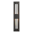 Hubbardton Forge 2014 Coastal Oil Rubbed Bronze Clear Glass (ZM) Double Axis Small LED Outdoor Sconce