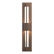 Hubbardton Forge 2014 Coastal Bronze Clear Glass (ZM) Double Axis Small LED Outdoor Sconce