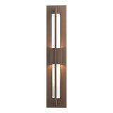 Hubbardton Forge 2014 Coastal Bronze Clear Glass (ZM) Double Axis Small LED Outdoor Sconce