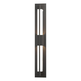 Hubbardton Forge 2014 Coastal Oil Rubbed Bronze Clear Glass (ZM) Double Axis LED Outdoor Sconce