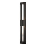 Hubbardton Forge 2014 Coastal Oil Rubbed Bronze Clear Glass (ZM) Double Axis Large LED Outdoor Sconce