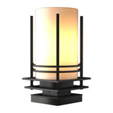 Hubbardton Forge 2003 Coastal Oil Rubbed Bronze Opal Glass (GG) Banded Outdoor Pier Mount