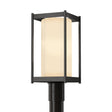 Hubbardton Forge 2023 Coastal Oil Rubbed Bronze Opal Glass (GG) Cela Outdoor Post Light