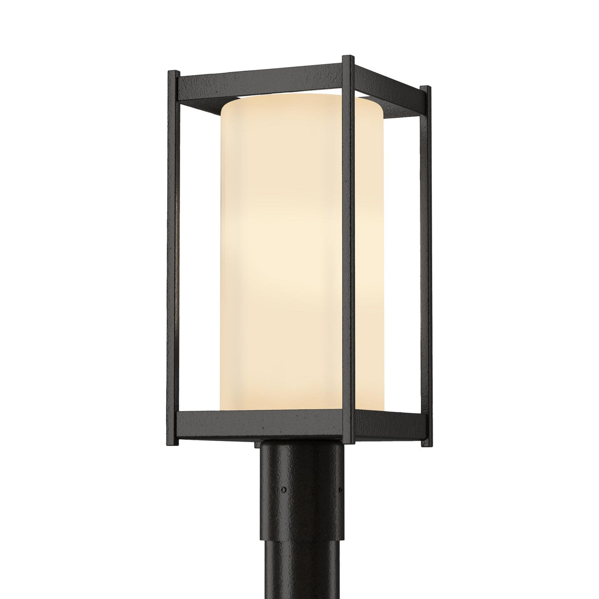 Hubbardton Forge 2023 Coastal Oil Rubbed Bronze Opal Glass (GG) Cela Outdoor Post Light