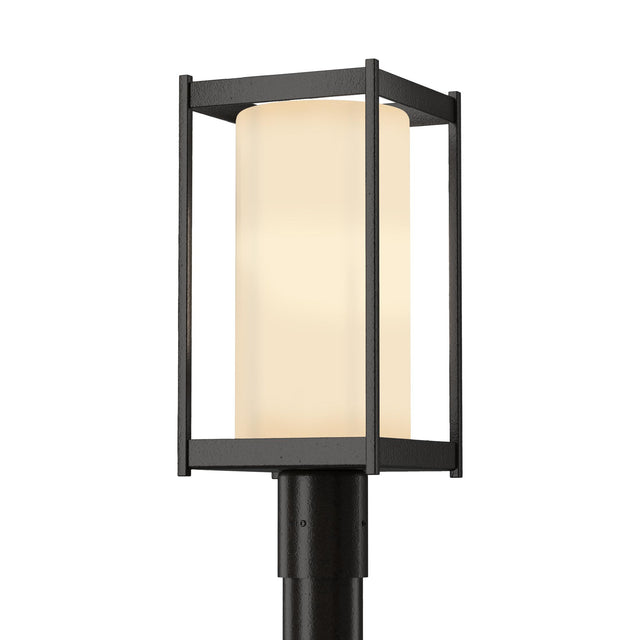 Hubbardton Forge 2023 Coastal Oil Rubbed Bronze Opal Glass (GG) Cela Outdoor Post Light