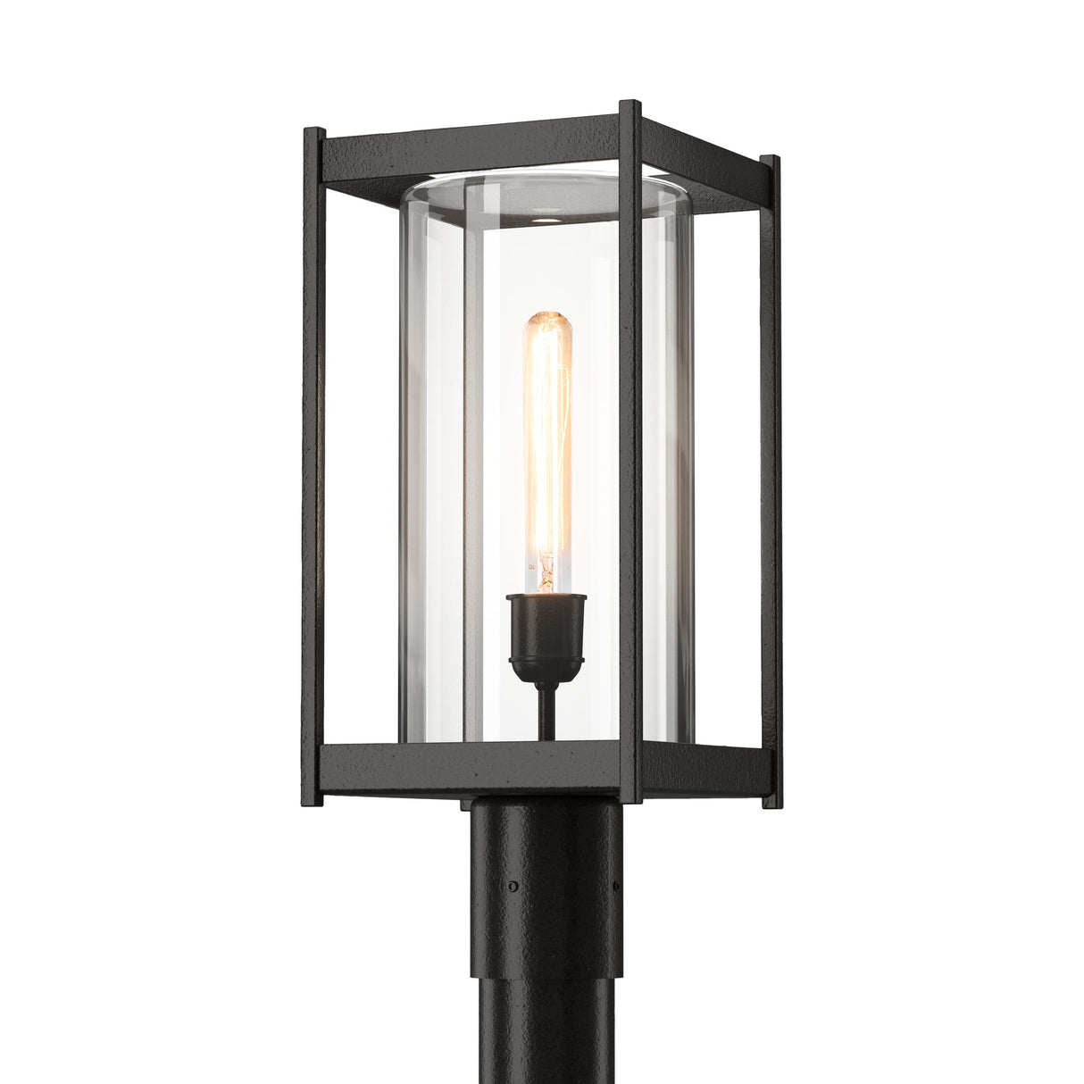 Hubbardton Forge 2023 Coastal Oil Rubbed Bronze Clear Glass (ZM) Cela Outdoor Post Light