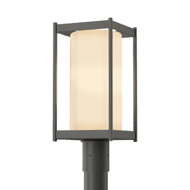 Hubbardton Forge 2023 Coastal Natural Iron Opal Glass (GG) Cela Outdoor Post Light