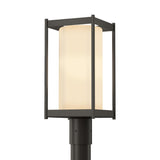 Hubbardton Forge 2023 Coastal Dark Smoke Opal Glass (GG) Cela Outdoor Post Light