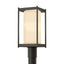 Hubbardton Forge 2023 Coastal Dark Smoke Opal Glass (GG) Cela Outdoor Post Light
