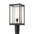 Hubbardton Forge 2023 Coastal Dark Smoke Clear Glass (ZM) Cela Outdoor Post Light
