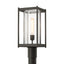 Hubbardton Forge 2023 Coastal Dark Smoke Clear Glass (ZM) Cela Outdoor Post Light