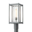 Hubbardton Forge 2023 Coastal Burnished Steel Clear Glass (ZM) Cela Outdoor Post Light