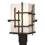 Hubbardton Forge 2023 Coastal Oil Rubbed Bronze Opal Glass (GG) Tura Outdoor Post Light