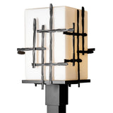 Hubbardton Forge 2023 Coastal Oil Rubbed Bronze Opal Glass (GG) Tura Outdoor Post Light