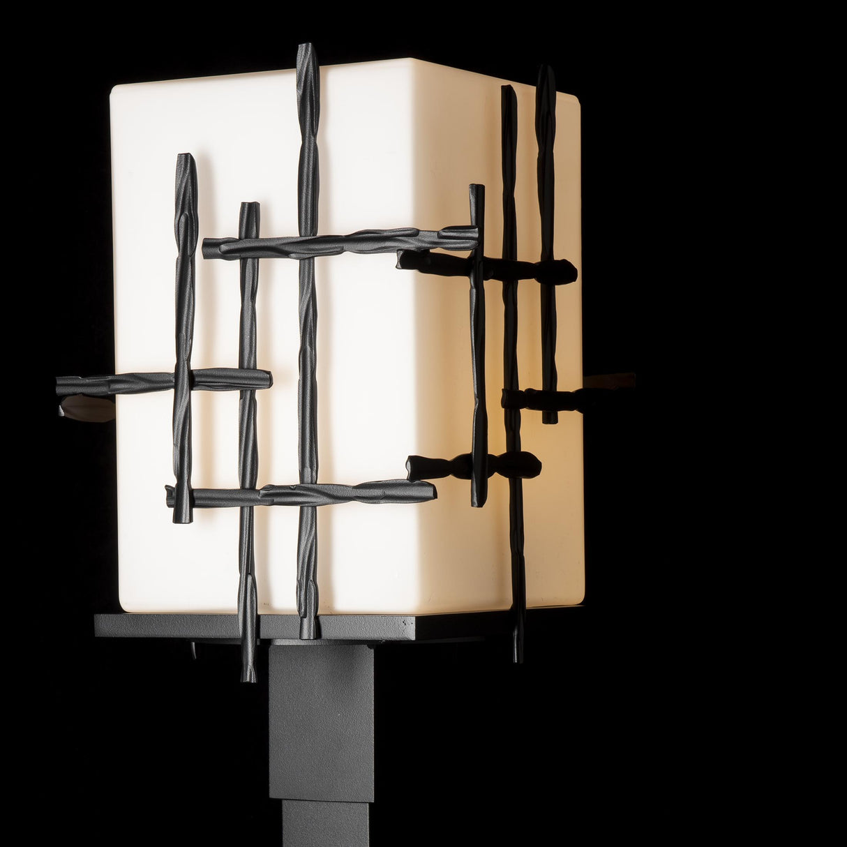 Hubbardton Forge 2023 Coastal Oil Rubbed Bronze Opal Glass (GG) Tura Outdoor Post Light