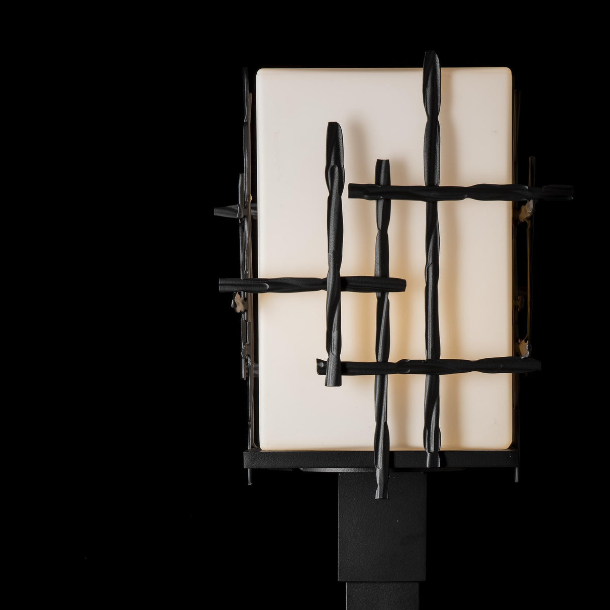 Hubbardton Forge 2023 Coastal Oil Rubbed Bronze Opal Glass (GG) Tura Outdoor Post Light