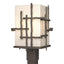 Hubbardton Forge 2023 Coastal Dark Smoke Opal Glass (GG) Tura Outdoor Post Light