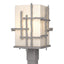 Hubbardton Forge 2023 Coastal Burnished Steel Opal Glass (GG) Tura Outdoor Post Light