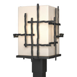 Hubbardton Forge 2023 Coastal Black Opal Glass (GG) Tura Outdoor Post Light