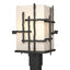 Hubbardton Forge 2023 Coastal Black Opal Glass (GG) Tura Outdoor Post Light