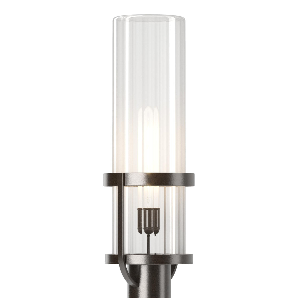 Hubbardton Forge 2023 Coastal Oil Rubbed Bronze Clear Glass (ZM) Alcove Outdoor Post Light