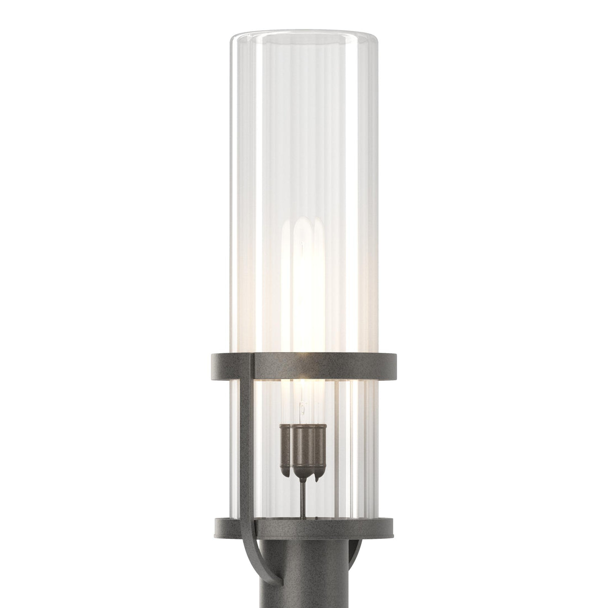 Hubbardton Forge 2023 Coastal Natural Iron Clear Glass (ZM) Alcove Outdoor Post Light