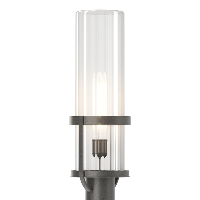 Hubbardton Forge 2023 Coastal Natural Iron Clear Glass (ZM) Alcove Outdoor Post Light